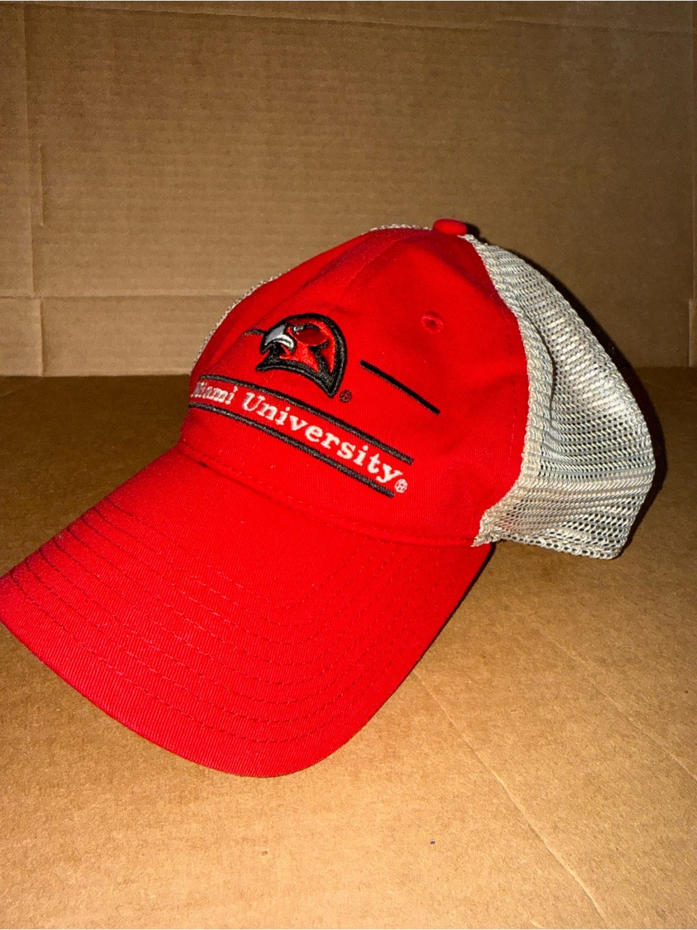 New Ohio Miami University Red trucker adjustable hat cap A29